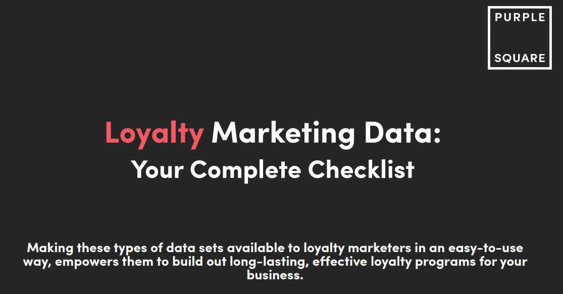 Loyalty Marketing Data